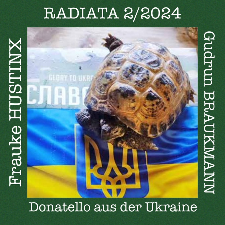 RADIATA 2/2024 – Donatello aus der Ukraine vor der ukrainischen Flagge
